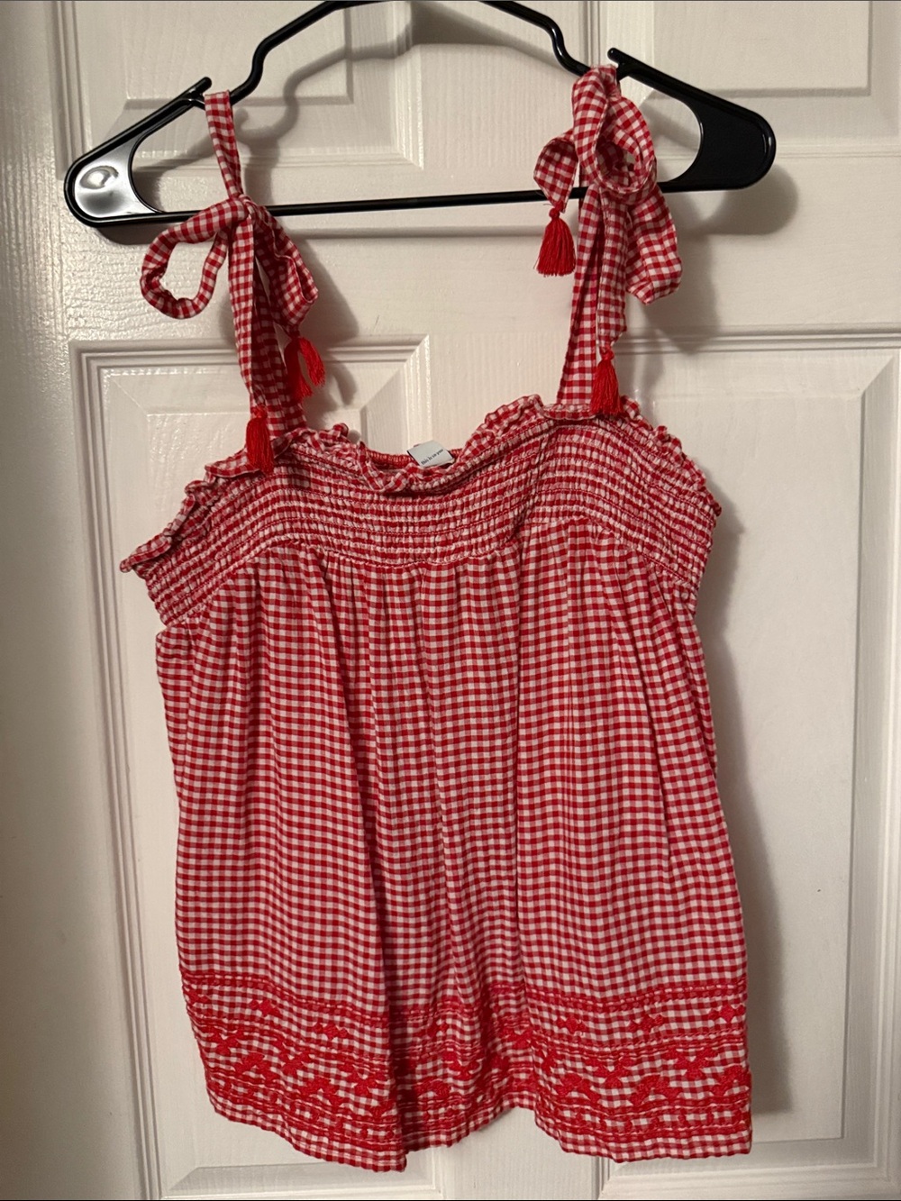 Old Navy Red Gingham Tank
